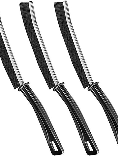  3 יחידות מברשת לניקוי חריצים עם זיפים קשים, מברשת לניקוי רווחים, מברשת ניקוי מפרקים רב תכליתית, מברשת לניקוי חריצי חלונות, מברשת פירוט לרצפות אריחים, מטבח, חדר רחצה