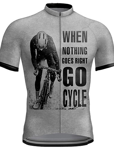  Ανδρικά Φανέλα ποδηλασίας Γραφική Γράμμα & Αριθμός Κοντομάνικο Ποδήλατο Αθλητική μπλούζα Μπολύζες με 3 πίσω τσέπες Ποδηλασία Βουνού Ποδηλασία Δρόμου