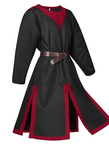  Punk & goottilainen Keskiaika Renessanssi Pusero / hame Tunika Soturi Ritari Viikinki Ristiretki Yhtenäinen Naamiaispuku Miesten Naamiaiset Juhla Aikuisten Pusero