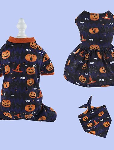  Hund Katze Sweatshirt Kleid Hund Bandana Party Lustig Winter Atmungsaktiv Weich Waschbar Bequem Outdoor Halloween Alltagstauglich Hundebekleidung for Bichon Frise Zwergspitz Baby Haustier Papillon