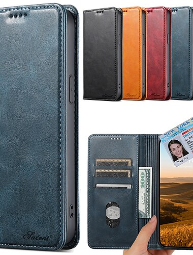  Funda para iPhone 16 iPhone 15 Pro Max Plus iPhone 15 Pro Max 14 Plus 13 12 11 Pro Max Funda billetera flip cover magnética cremallera protección de cuerpo entero TPU PU cuero