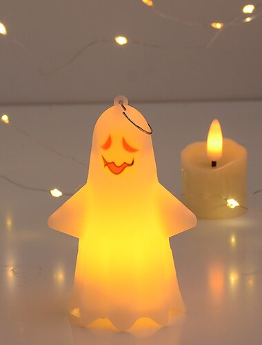  beleuchteter Geisteranhänger Halloween LED elektronische Kerze Party Requisiten Atmosphäre Dekoration Halloween Ornament