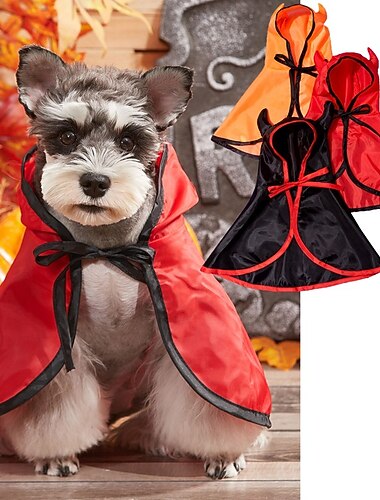  Cachorros Gatos Capa Traje de Halloween Moda Legal Inverno Respirável Macio Lavável Confortável Dia Das Bruxas Ao ar livre Casual / Diário Roupas para cães for Bichon Frise Pomerânia Animais de