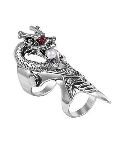  Drachen Fingerkrallen Knöchelpanzerring Erwachsene Unisex Punk-Gotik Ankleiden Halloween Halloween Karneval Einfaches Karnevalskostüm