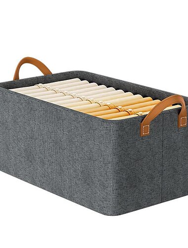  Faltbare Aufbewahrungsbox mit Stahlrahmen, Aufbewahrungskorb für Kleidung und Hosen mit großem Fassungsvermögen, tragbare Aufbewahrungsbox für die Garderobe zu Hause