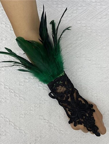  Retro Vintage Punk & Gothic Lange Handschuhe Hexe Maleficent Spitze Damen Fantasie Walpurgisnacht Maskerade Party / Abend Erwachsene Handschuh