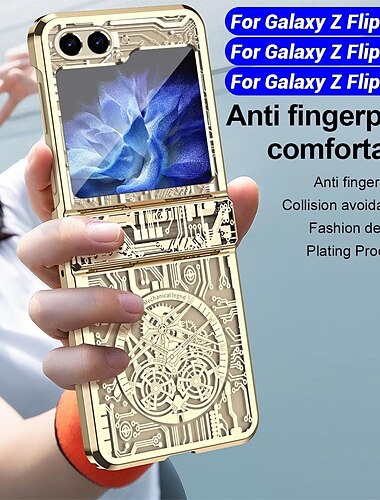  τηλέφωνο tok Για Samsung Galaxy Z Flip 7 Z Flip 6 Z Flip 5 Z Flip 4 Z Flip 3 Πίσω Κάλυμμα Με σχέδια Κατά των γρατζουνιών Ανθεκτική σε πτώσεις Πλακάκι TPU PC