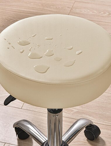  Wasserdichter runder Barhocker-Bezug Stuhlhussen, Stretch-Schonbezug für Esszimmerstuhl-Sitz, Kissen-Schonbezug, elastisch, weich und waschbar, für Hochzeit, Party, Hochzeit