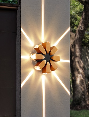  led fali lámpák geometrikus kialakítás vízálló ip65 kültéri fali lámpák modern minimalista stílusú alumínium nappali hálószoba folyosó fali lámpa 110-240v