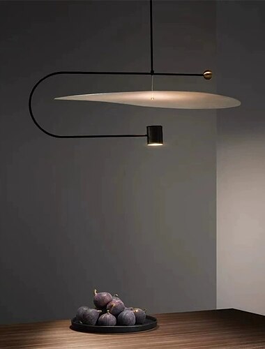  светодиодный подвесной светильник 60 см, креативные люстры в скандинавском стиле, светодиодный подвесной светильник в минималистском стиле, прикроватный потолочный светильник для столовой 110-240 В