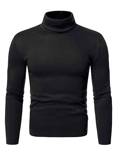  Herren Rollkragenpulli Strickware Rollkragenpullover für Herren Zur Seite fahren Stricken Standard Strick Glatt Rollkragen Moderne zeitgenössische Arbeit Freizeitskleidung Bekleidung Herbst Winter