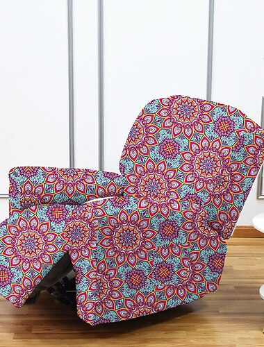  Stretch Recliner Covers Recliner Covers 1 Seater Armchair Couch Slipcover with Elastic Loop, Anti-cat Scratch Furniture Protector for Kids, Pets, Dogs, Cats