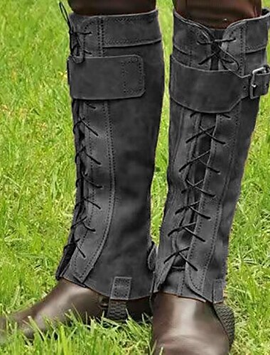  Retro Vintage Mittelalterlich Renaissance Maskerade Gamaschen Stiefelüberzüge Cosplay Wikinger Kreuzritter Einfarbig Herren Unisex Seeräuber Fantasie Halloween Karneval Maskerade Karneval Halloween