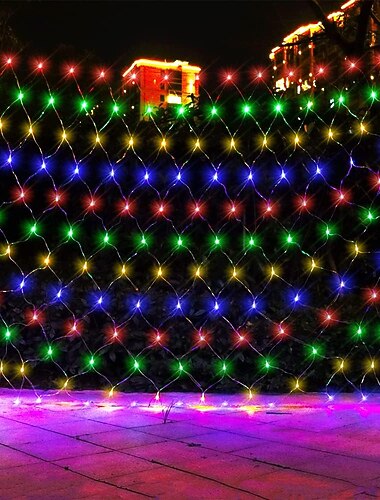  LED Vissennetlamp Gaas Lattice Lantaarn Buitenverlichting Halloween Decoratie Kamer Bedlampje Hangende Gaaslamp