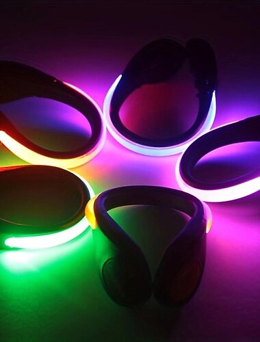  clip di luce di avvertimento a led luminosa esterna lampeggiante clip di scarpa per corsa notturna equitazione bicyle jogging lampada di sicurezza