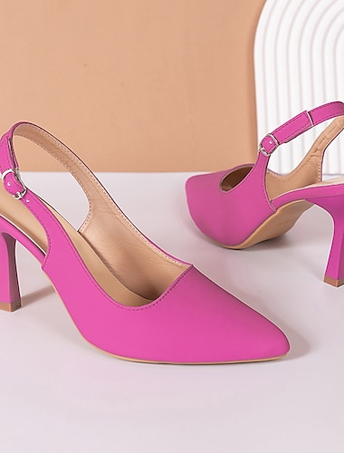  Slingback hakken met puntige neus voor dames – elegante en comfortabele nette schoenen met verstelbare riem, perfect voor feesten, bruiloften en formele evenementen
