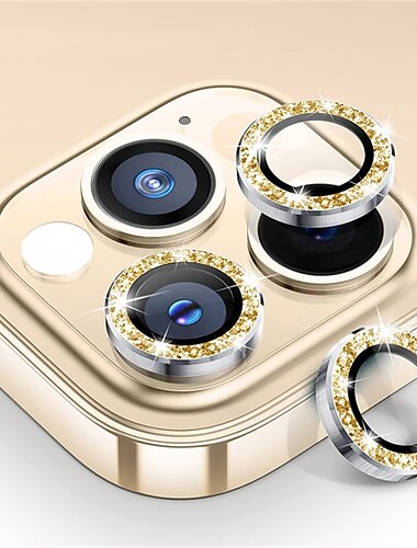  1 Satz Kamera Schutzfolie Für Apple iPhone 16 iPhone 15 Pro Max Plus iPhone 14 13 12 11 Pro Max Mini SE X XR XS Max 8 7 Plus Hartglas 9H Härtegrad Anti-Fingerprint High Definition (HD) Diamant