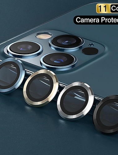  1 set Cameralensbeschermer Voor Apple iPhone 16 iPhone 15 Pro Max Plus iPhone 15 Pro Max Plus 14 13 12 11 Gehard Glas 9H-hardheid Anti-bellen Anti-vingerafdrukken High-Definition (HD) Explosieveilige