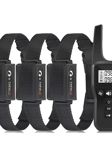  Entrenamiento canino Collar antiladridos Collar de choque Clickers Collar de choque para perros con control remoto Dispositivos de control de ladridos de perros Perro Multifunción Eléctrico Perros