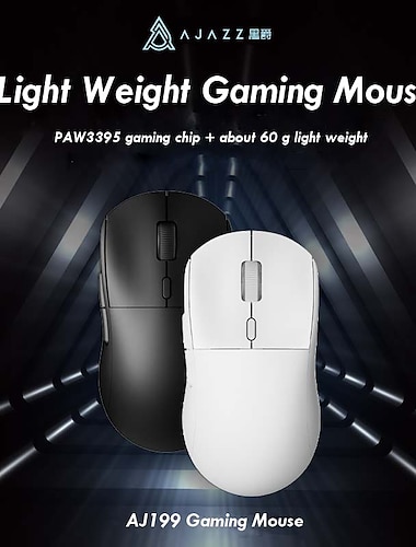  ajazz aj199 2.4ghz souris sans fil souris optique avec récepteur usb gamer 26000dpi 6 boutons souris pour ordinateur pc ordinateur portable de bureau