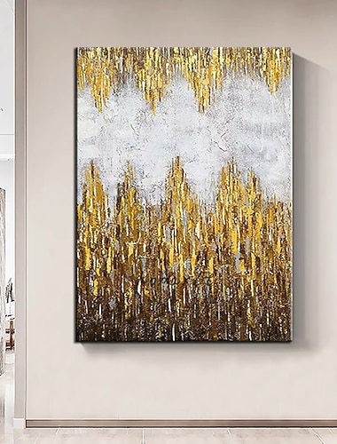  ציור שמן מרקם מצוייר ביד גדול אמנות קיר אמנות מינימליסטית אמנות מודרנית קישוט בית בעבודת יד אמנות קיר בצבע בז' זהב ציור קיר תפאורה קנבס מגולגל