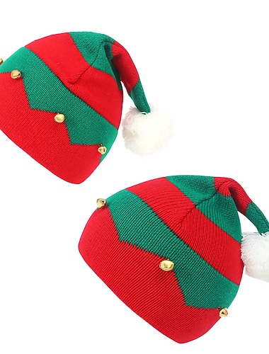  père Noël Elfe Chapeau de Noël Homme Femmes Garçons Fille Noël Enfant Adulte Noël la veille de Noël Noël Soirée Chapeau