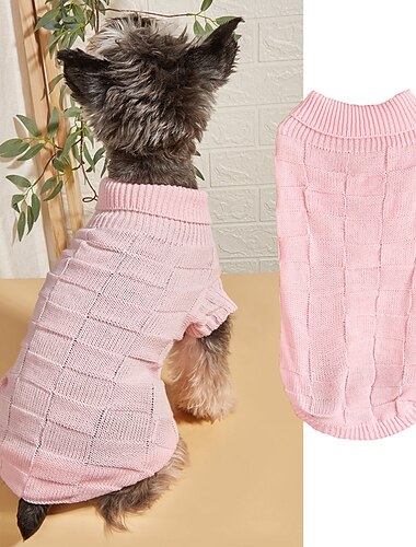  Hund Katze Pullover Jumper Mode Niedlich Winter Atmungsaktiv Weich Waschbar Bequem Outdoor Alltagstauglich Hundebekleidung for Bichon Frise Zwergspitz Baby Haustier Papillon Klein