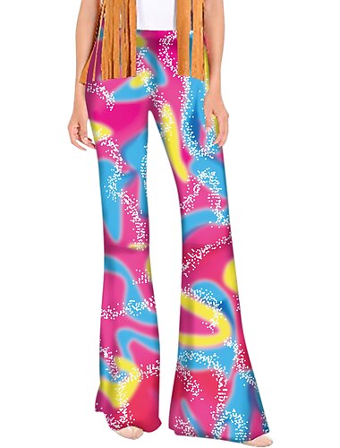 Retro Vintage Boho 1970er Hose Schlaghosen Weit geschnittene Hose Hippie Damen Maskerade Party / Abend Junggesellinnenabschiedsparty Pride Parade Erwachsene Hose