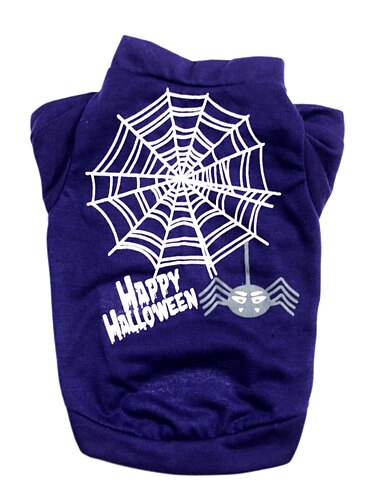  Hund Katze Hemd / T-Shirt Weste Mode Cool Wasserdicht Atmungsaktiv Weich Waschbar Bequem Outdoor Halloween Alltagstauglich Hundebekleidung for Bichon Frise Zwergspitz Baby Haustier Papillon Klein
