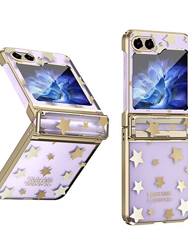  telefon Etui Til Samsung Galaxy Z Flip 6 Z Flip 5 Z Flip 4 Z Flip 3 Bagcover Slank Belægning Helkropsbeskyttelse Grafisk PC