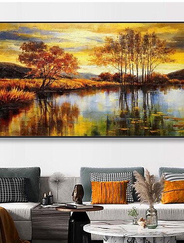  Mintura main arbres paysage peintures à l'huile sur toile mur art décoration moderne abstrait photos pour la décoration intérieure roulé sans cadre non étiré peinture