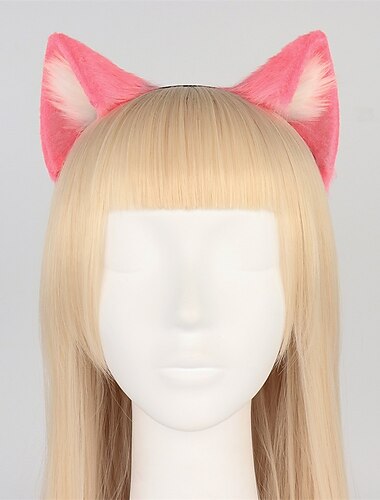 Beast Ear Headband Cosplay Cute Simulation Cat Ear Live Broadcast Hair Accessories Styling Cat'S Ears (Steamed Cat-Ear Shaped Bread) Headband