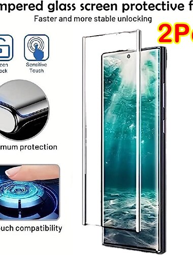  2 штs Защитная пленка Назначение Samsung Galaxy S24 Ultra Plus S23 S22 S21 S20 Ultra Plus FE S10 Note 20 Ultra 10 Plus Note10 Lite Закаленное стекло Уровень защиты 9H
