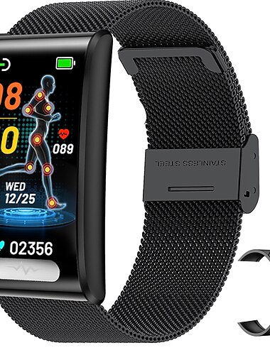  iMosi TK70 Slimme horloge 1.47 inch(es) Smart horloge Bluetooth Stappenteller Gespreksherinnering Activiteitentracker Compatibel met: Android iOS Uniseks Lange stand-by Waterbestendig