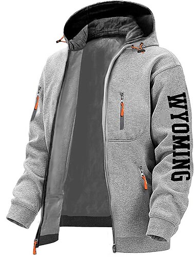  Herren Buchstabe Grafik-Drucke Hoodies Langarm Sweatshirts Mit Kapuze Modisch Täglich Urlaub Ausgehen Frühling & Herbst Dunkelblau Dunkelgray Grau Bekleidung Designer S M L XL 2XL 3XL