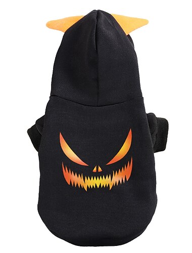  Hund Katze Kapuzensweatshirt Mode Niedlich Winter Atmungsaktiv Weich Waschbar Bequem Outdoor Halloween Alltagstauglich Festival Hundebekleidung for Bichon Frise Zwergspitz Baby Haustier Papillon Klein