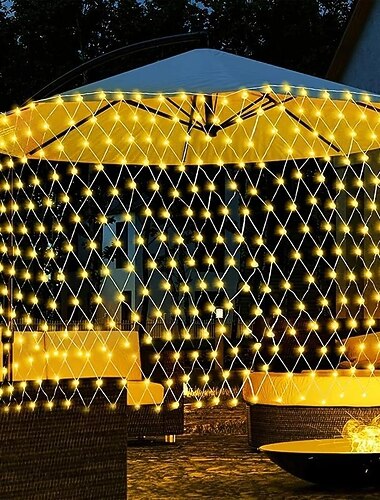  LEDフィッシュネットランプメッシュラティスランタン屋外照明ハロウィンデコレーション引き出しベッドサイド吊るしメッシュランプ