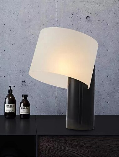  Bordlampe / Leselys Øyebeskyttelse / Dekorativ Moderne Moderne / Traditionel / Klassisk Til Soverom / Kontor Akryl 200-240V / 110-120V / 85-265V Svart + hvit lampeskjerm / Hvit