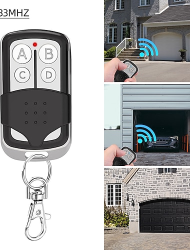  1/2/3 Uds control remoto universal de 4 botones para puerta de garaje