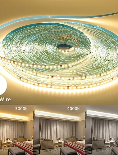  Ac220v-240v led strip geen driver nodig ip65 waterdicht 3000 k 4000 k 6000 k 2835 120 leds/m flexibel lint touw tape licht