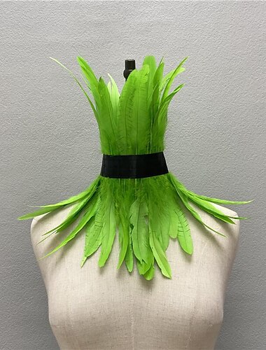  Punk & Gothic Halsband Federkragen Hexe Maleficent Drag Queen Unisex Fantasie Walpurgisnacht Halloween Karneval Leistung Pride Parade Pride-Monat Erwachsene Halskette Ganzjahres