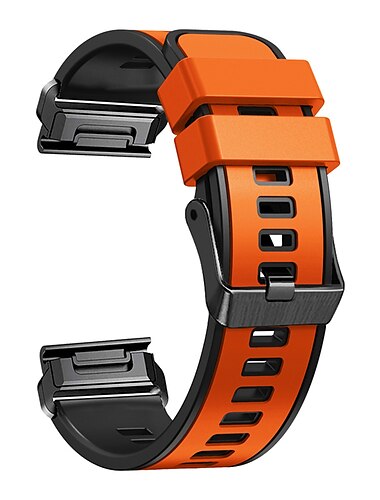  Uhrenarmband für Garmin Fenix 7 7X 6 6X Pro Epix Pro 47mm 51mm Instinct 2X Approach S70 47mm S62 S60 Forerunner 955 945 Epix Marq Descent Quatix 22mm 26mm Silikon Ersatz Gurt 22mm 26mm Verstellbar