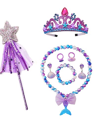  La Sirenita Sirena Baile de Máscaras Cosplay Cosplay de película for Mujer Chica Niños Adulto Mascarada