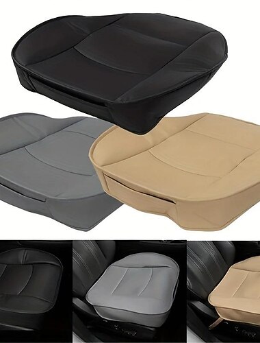  スタイリッシュなPUレザーシートカバーであなたの車をアップグレード - ユニバーサルフィット！