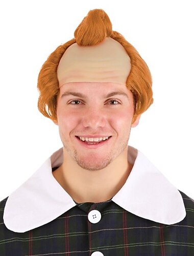  "Cosplay-parykker" Oransje Krøllet Syntetisk hår Kort Parykker Barn Parykker Til fest