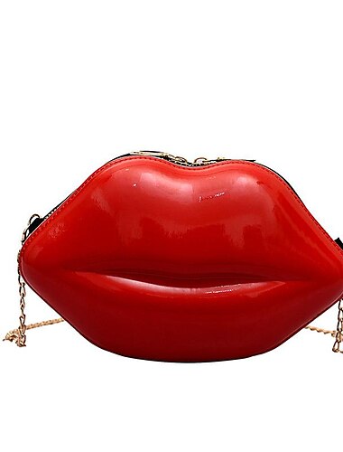  Damen Umhängetasche Clutch Handy-Beutel PU-Leder Party Valentinstag Festtage Reißverschluss Leichtgewichtig Feste Farbe Silber Schwarz Weiß