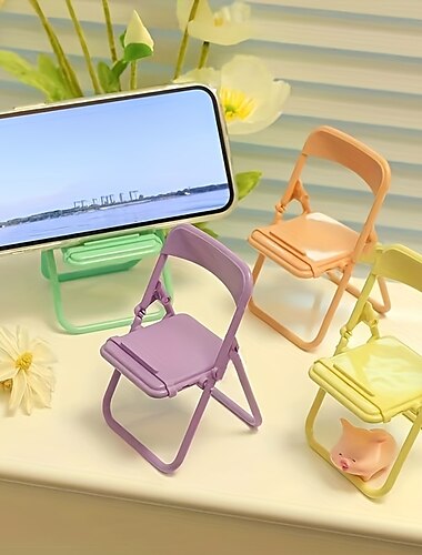  desktop mobiele telefoon houder cartoon klapstoel vorm standaard