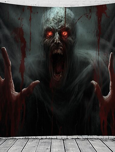  halloween kauhu roikkuu kuvakudos zombiseinä taide suuri kuvakudos seinämaalaus sisustus valokuva tausta peitto verho koti makuuhuone olohuoneen sisustus halloween koristeet