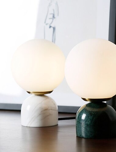  Luminária de Mesa / Luz de Leitura Proteção para os Olhos / Decorativa Contemporâneo Moderno / Tradicional / Clássico Para Quarto / Escritório Mármore 85-265V Preto / Branco / Verde