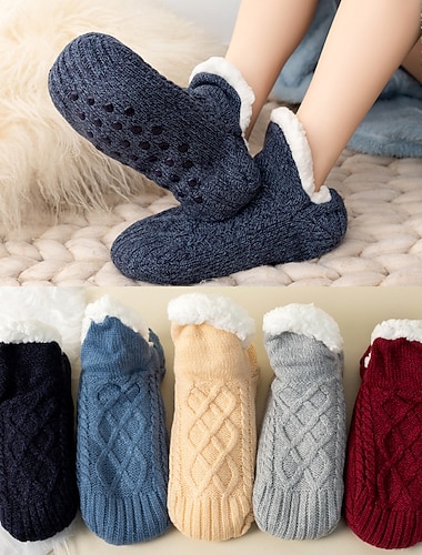  Calcetines gruesos de felpa de invierno para el hogar, aislamiento de felpa para hombres y mujeres, calcetines dispensadores para adultos, zapatillas de interior, calcetines, conjuntos de calcetines